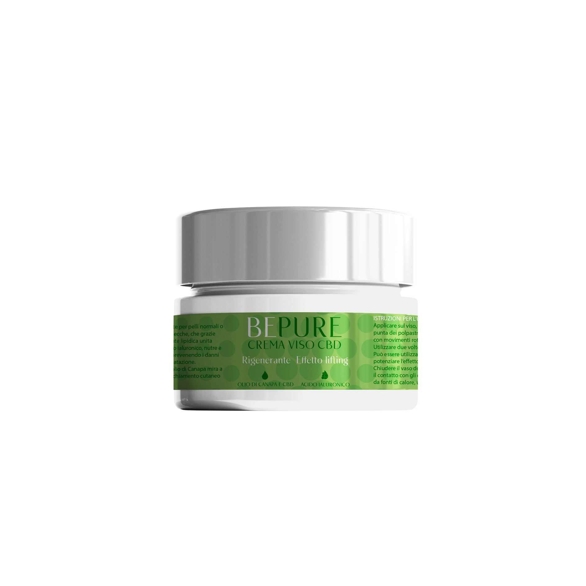 Crema viso alla canapa con CBD Crema viso alla Canapa con CBD BEPURE Cosmetici