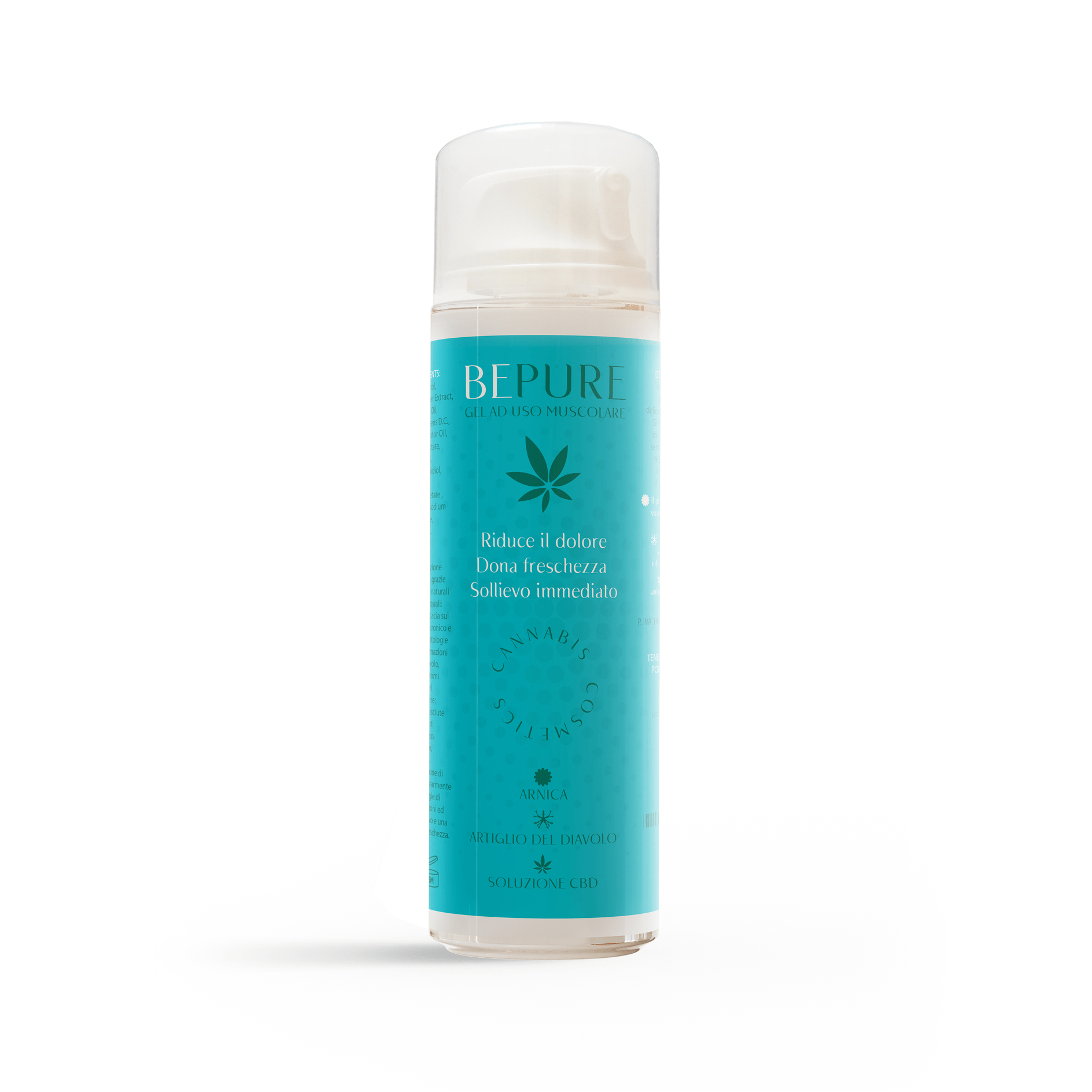 Gel ad uso muscolare con Arnica e CBD BEPURE Cosmetici