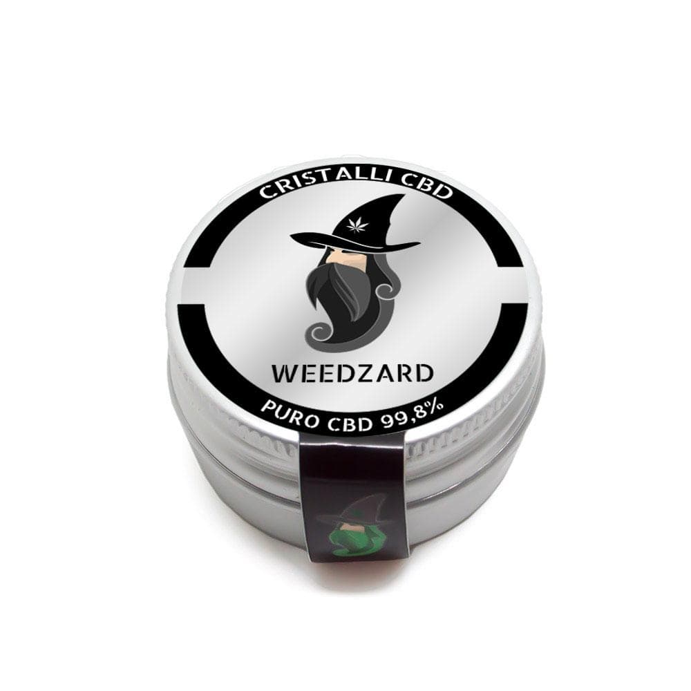 Cristalli CBD Weedzard confezione