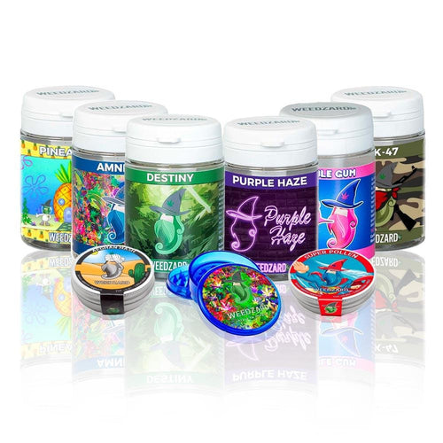 Degustazione del Mago + Super Pollen e Afghan Hash Kit Degustazione : Marijuana light e Hashish legale Weedzard Infiorescenza