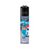 Accendino Clipper illustrato con mago con barba blu stilizzato; scritte: "CLIPPER reusable", "WEEDZARD".