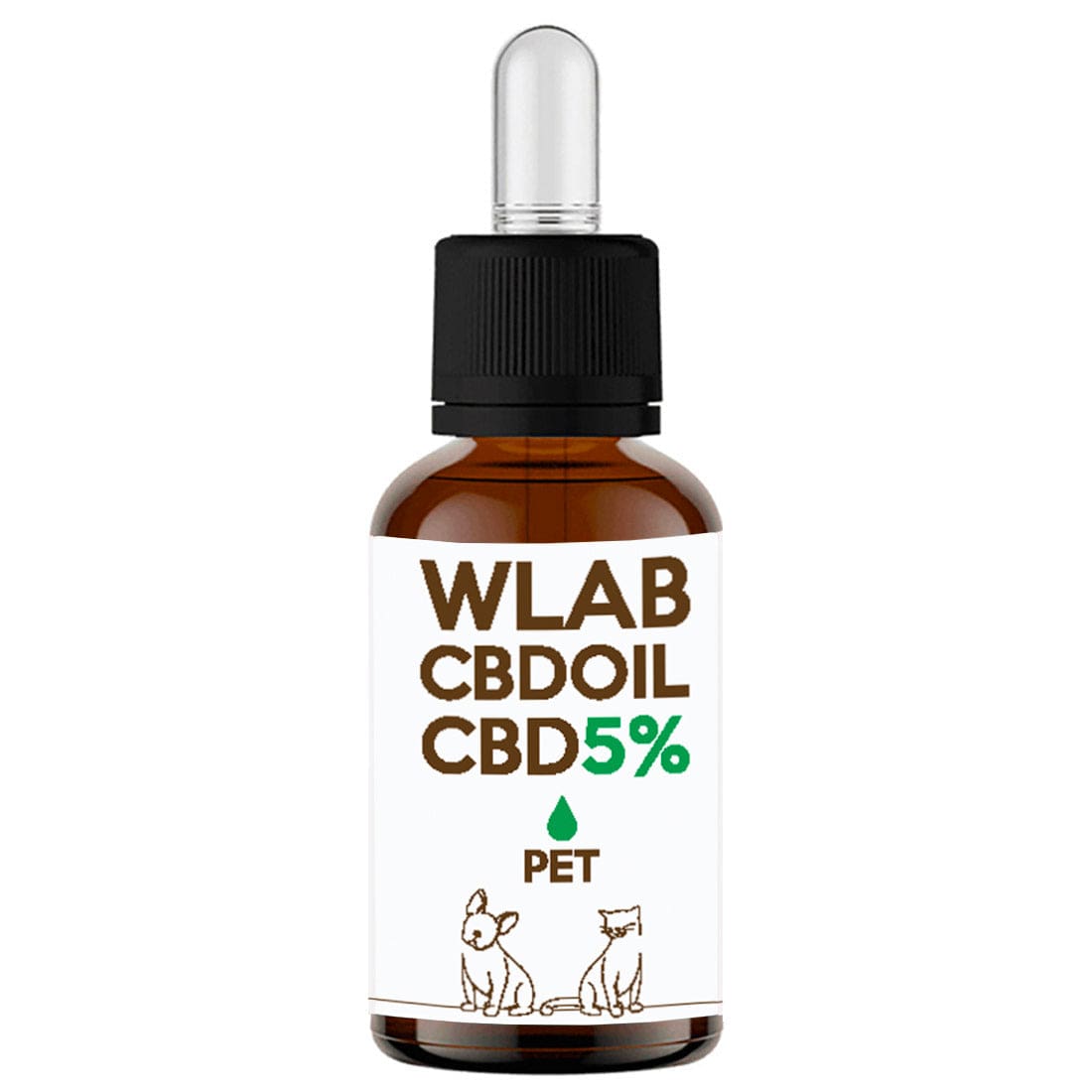 Olio CBD 5% Pet Singola WLAB Olio CBD