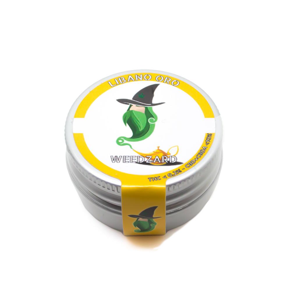 Libano Oro Hashish CBD >10% Libano Oro CBD - Hashish Legale Weedzard Hash confezione