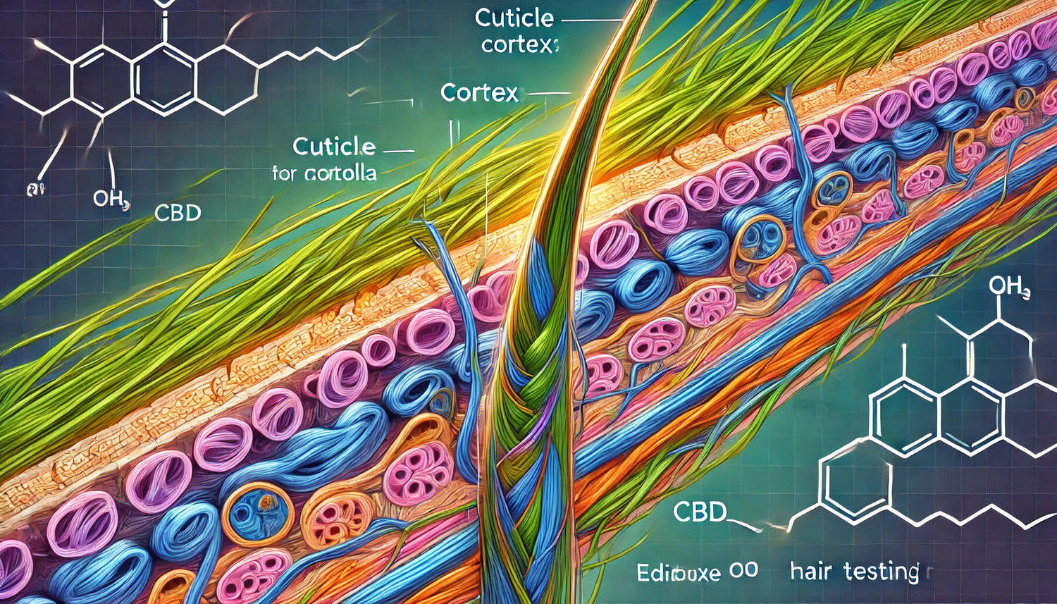 illustrazione capello e CBD