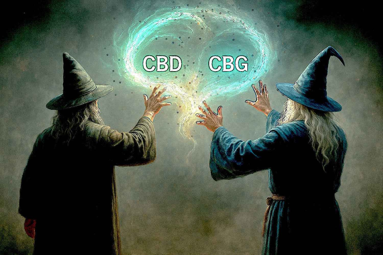 due maghi, di cui uno è quello di weedzard, creano un incantesimo con CBD e CBG