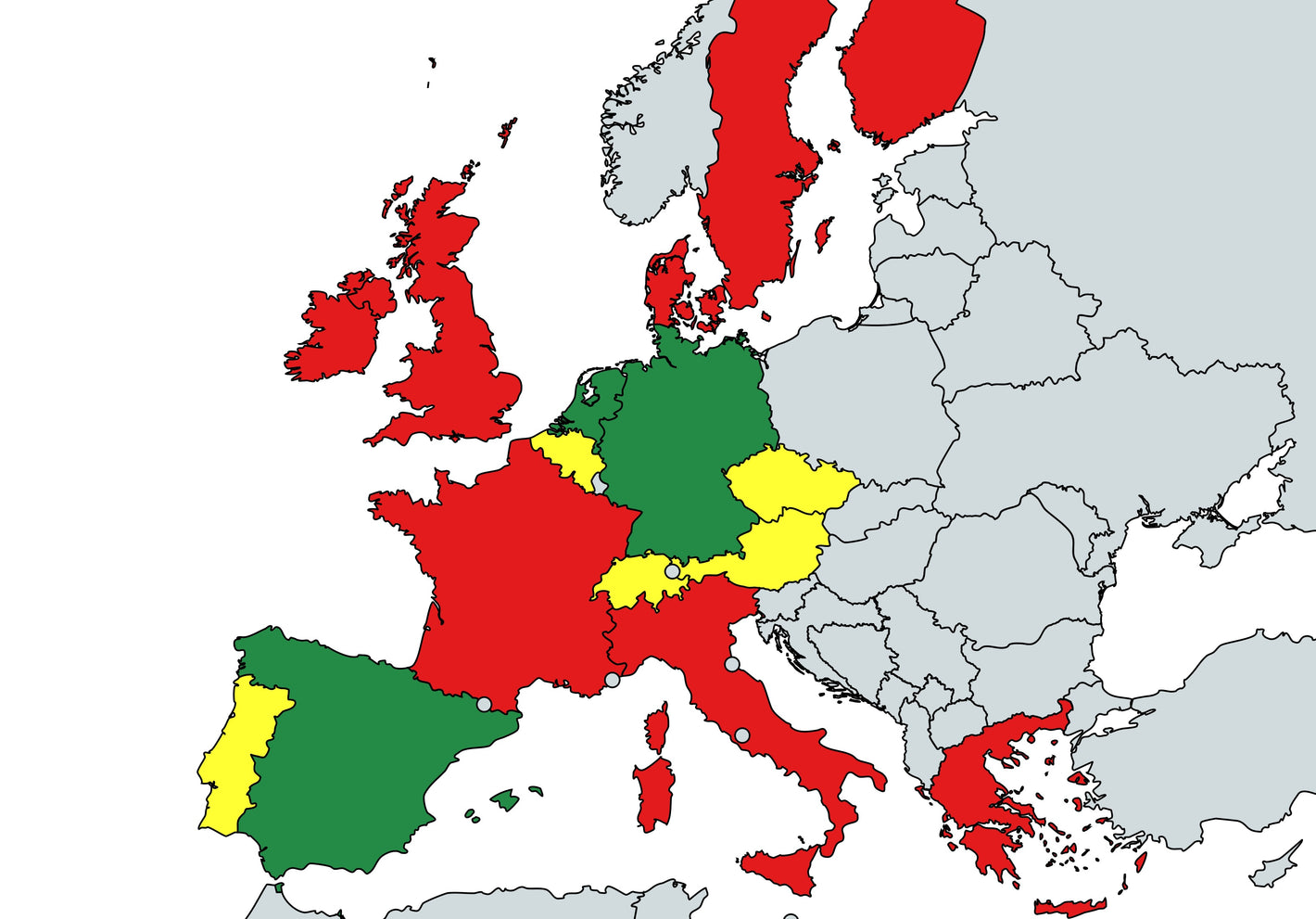 Legalità della cannabis in Europa ad Agosto 2024