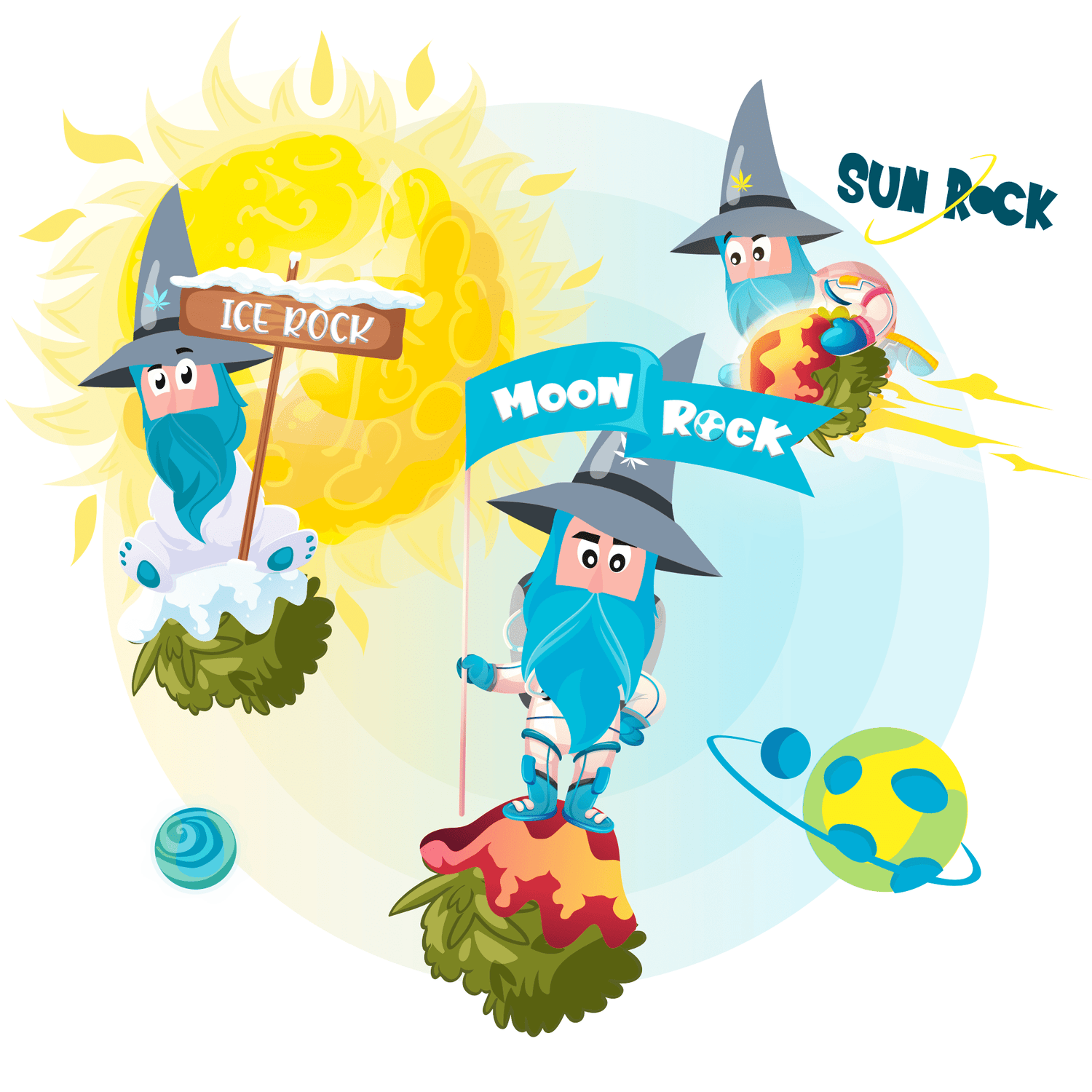 sunrock icerock moonrock CBD weedzard