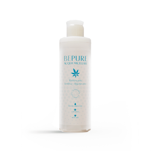 Acqua Micellare con olio di canapa e CBD BEPURE Cosmetici