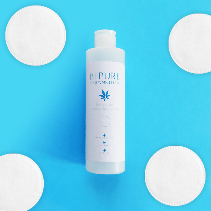 Acqua Micellare con olio di canapa e CBD BEPURE Cosmetici