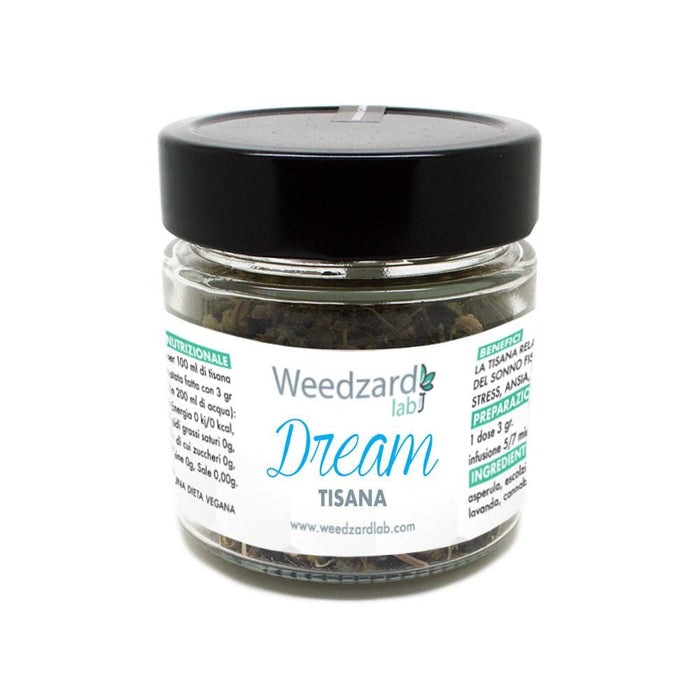 Tisana Dream ~  con erbe officinali Tisana Dream - Tisanna alla Canapa Weedzard Tisana