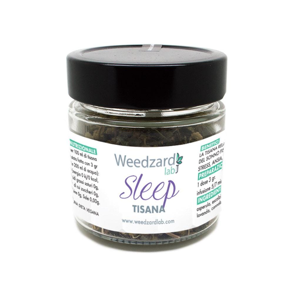 Tisana Sleep ~ con erbe officinali Tisana Sleep - Con terpeni di cannabis, ideale per Dormire Weedzard Tisana