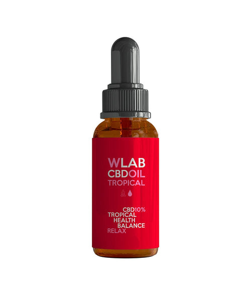 Olio CBD 20% (2000mg) 10ml gusto Tropical Olio CBD 20% - 10ml gusto Tropical WLAB Olio CBD
