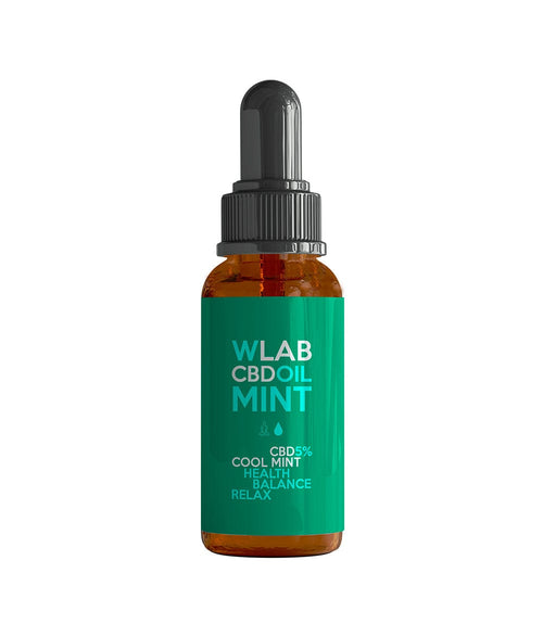 Olio CBD 5% (500mg) 10ml gusto Menta WLAB Olio CBD
