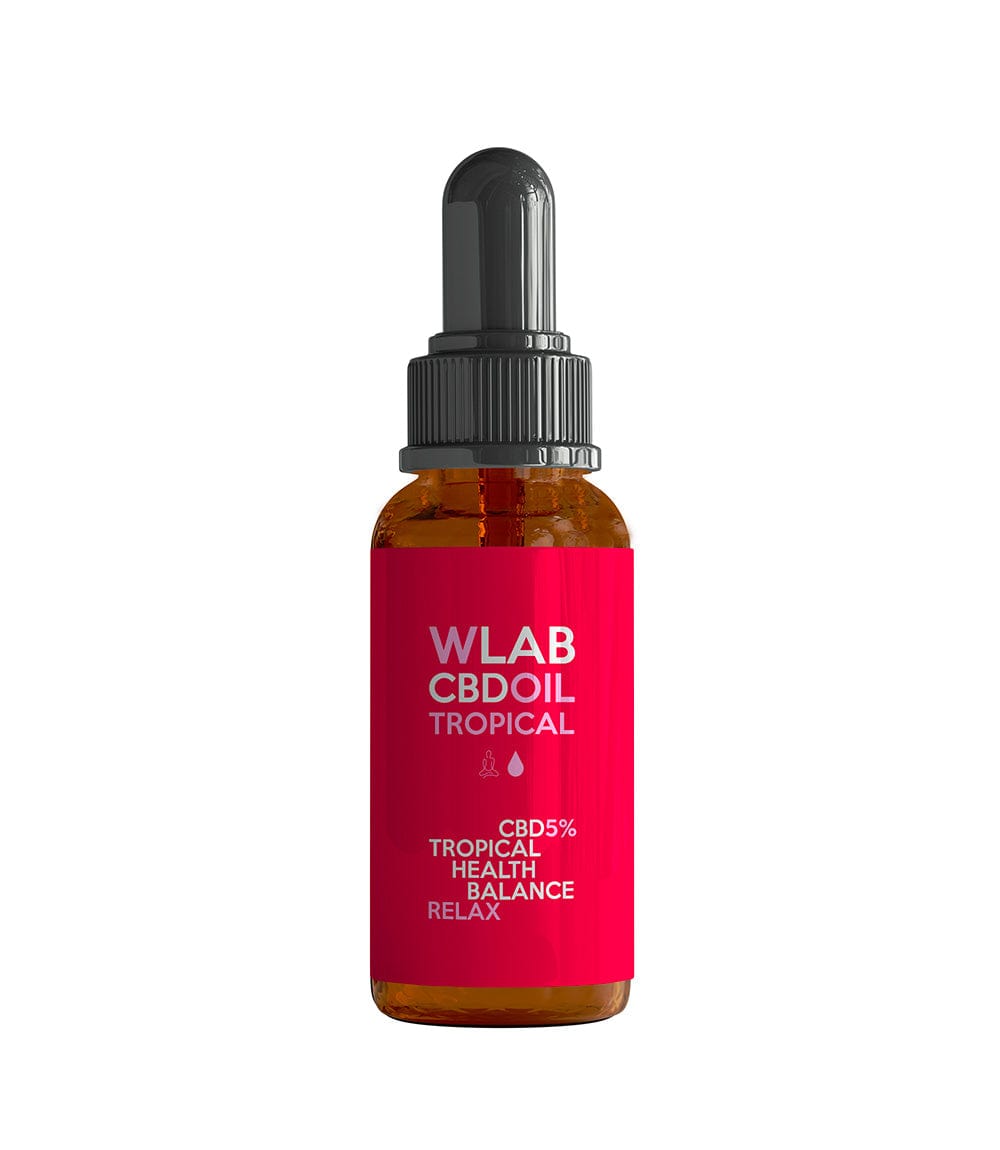 Olio CBD 5% (500mg) 10ml gusto Tropical Olio CBD 5% - 10ml gusto Tropical WLAB Olio CBD